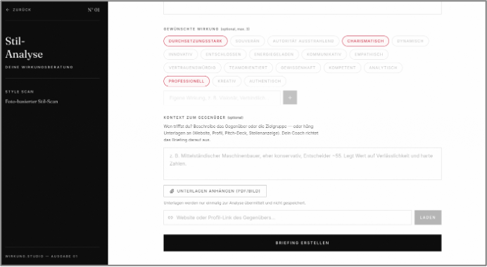 wirkung.studio – Zielwirkung definieren